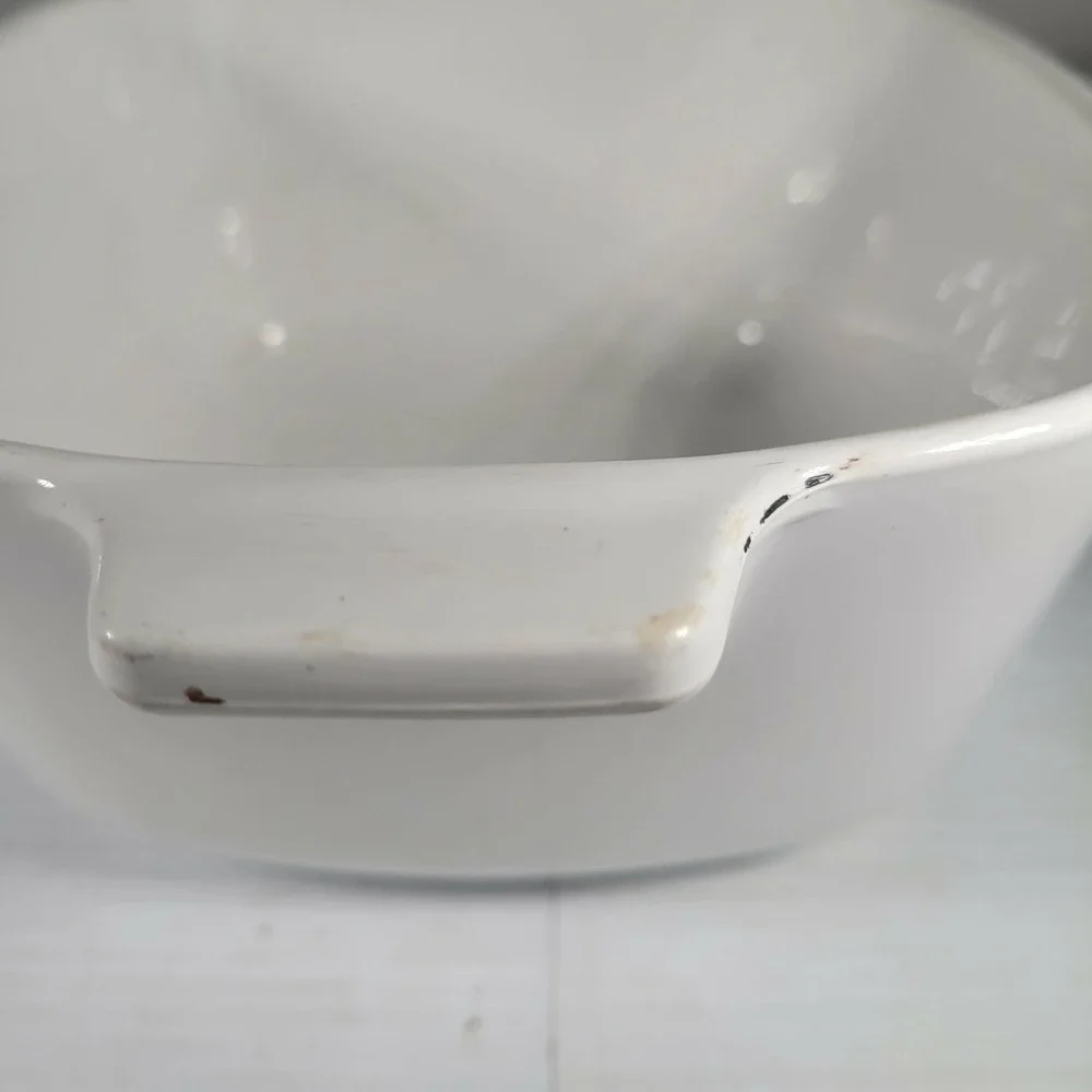 NO LID Corning Ware Blue Cornflower Casserole Dish 1.75 QT P-1 3/4-B White Vth